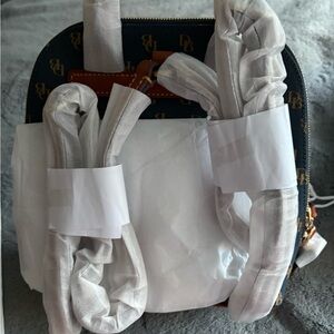 Dooney & Bourke Navy and Red Backpack
